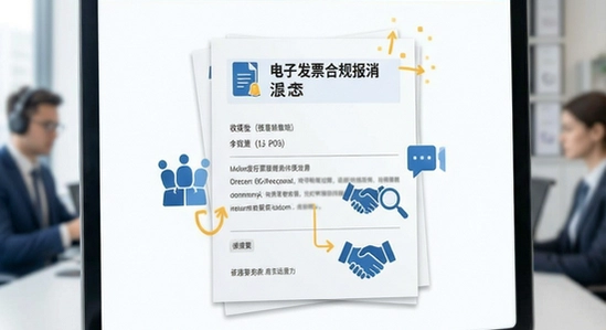 电子发票合规报销流程示意