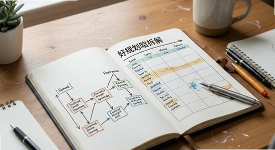 好规划目标拆解与日程规划场景图