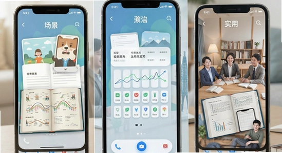 多场景移动备考应用展示