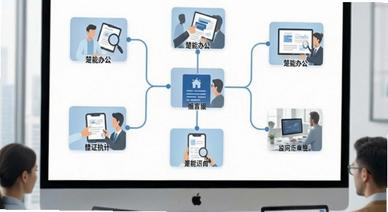 楚能办公多场景协同办公示意图