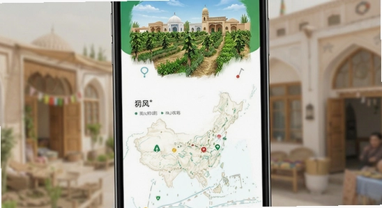 英吉沙好地方app首页功能展示图