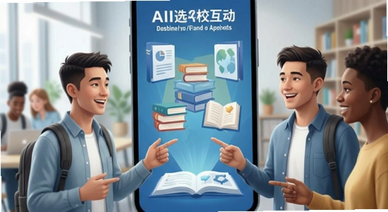 AI选校互动多场景使用示意