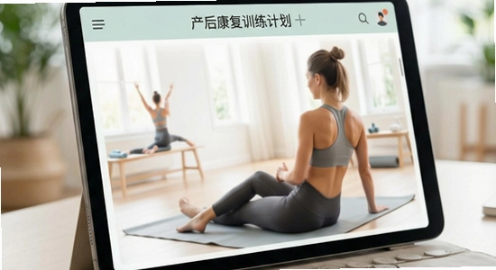 产后康复训练计划界面