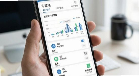 东明CRM移动端客户管理界面展示