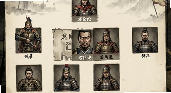 君臣论武将阵容搭配界面展示