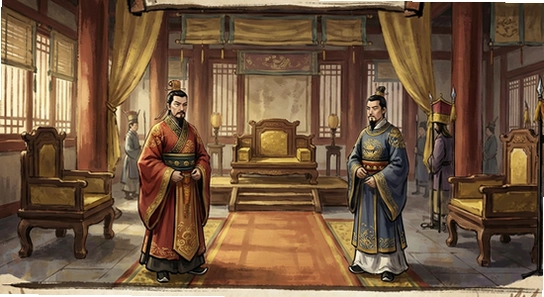君臣论游戏主界面国风朝堂场景