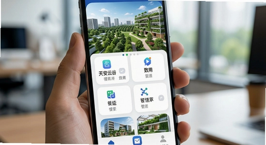 天安云谷附近app首页功能界面展示