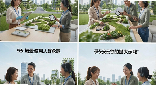 天安云谷附近多场景使用人群示意