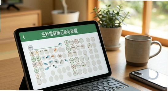 芝秋堂健康记录与提醒场景图