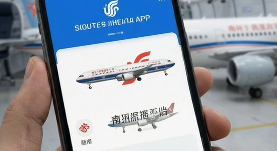 南方航空APP界面展示图