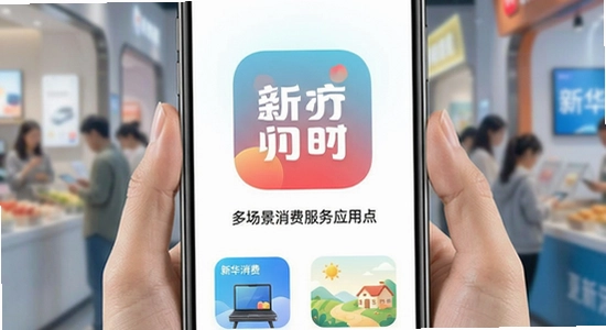 新华新消费app多场景消费服务应用展示