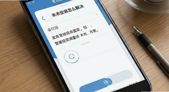 备忘录应用未安装怎么解决