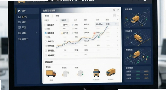 金箭顺达运输记录与车队调度功能界面图