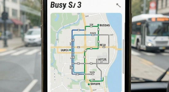 公交路线查询界面展示