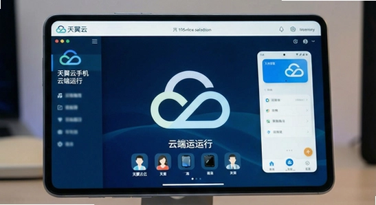 天翼云手机云端运行界面展示