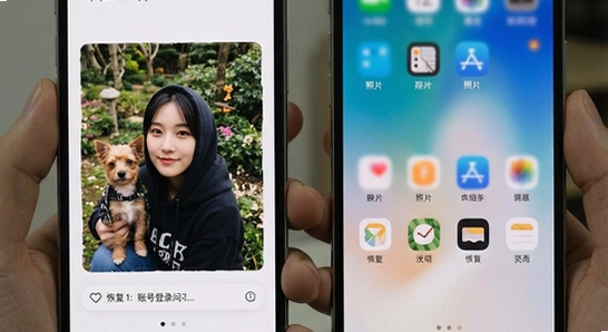 映目云影换手机后照片恢复与账号登录问题