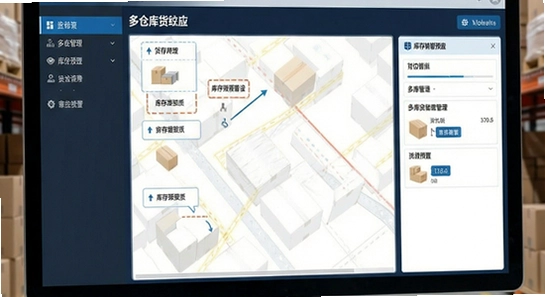 四库仓储管理软件多仓库货位管理与库存预警设置界面