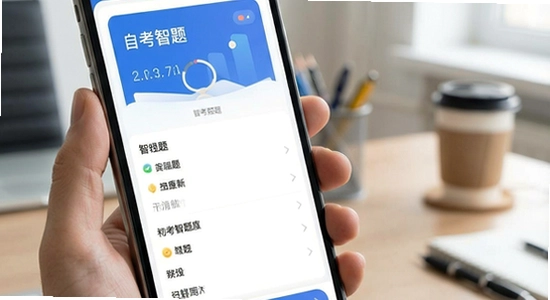 自考智题库手机端刷题界面展示