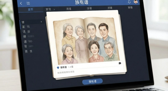 族有谱app家谱编辑界面展示