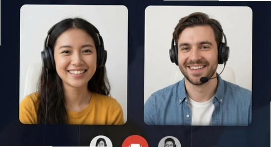 叫个伴语音连麦场景示意图