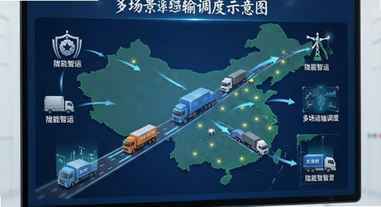 陇能智运多场景运输调度示意图