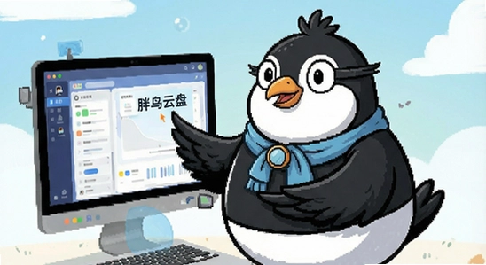 胖鸟云盘跨设备传输场景示意图