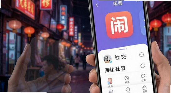 闹巷app社交界面展示