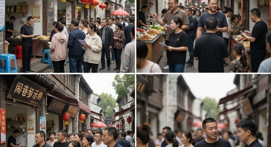 闹巷多场景人群使用示意