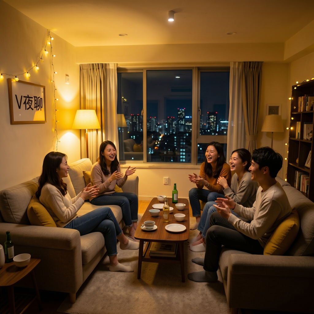 V夜聊截图