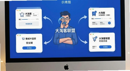 大淘客联盟推广场景操作示意图