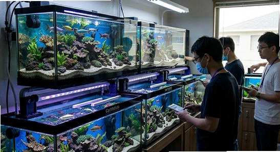 水族店多缸集中管理场景