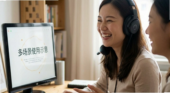 听友说多场景使用示意