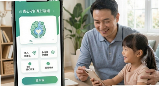 青心守护家长端多场景使用示意