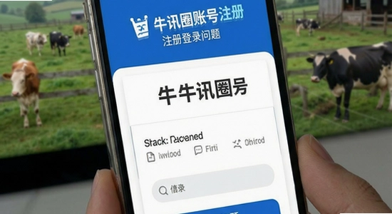 牛讯圈账号注册登录问题