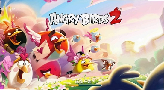 愤怒的小鸟肉鸽版 游戏主界面,色彩丰富 无水印 宣传图