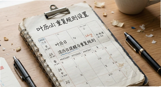 叶历日程提醒与重复规则设置