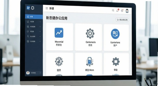 新忠健办公应用主界面展示