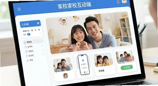 670x360九科星家长端家校互动界面展示