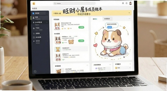 旺财小屋多成员账本使用场景图