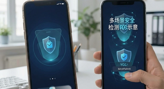 多场景手机安全检测应用示意