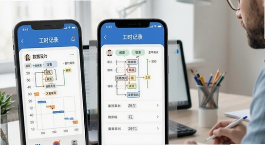 多场景工时记录应用展示