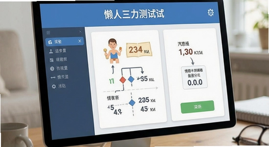 懒人三力测试界面展示