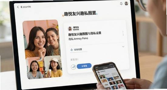 趣悦友兴趣圈子与隐私设置场景图