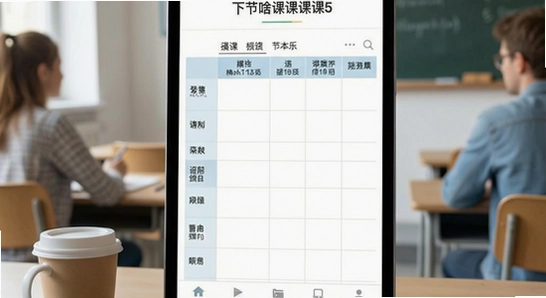 下节啥课课表界面展示