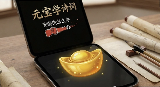 元宝学诗词安装失败怎么办