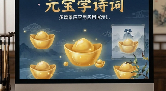 元宝学诗词多场景应用展示图