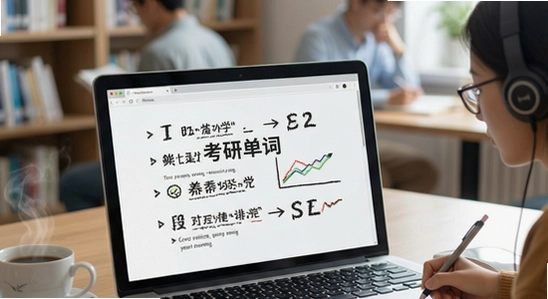 考研单词适用人群场景图