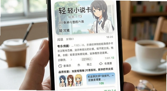 轻小说文库app阅读界面展示