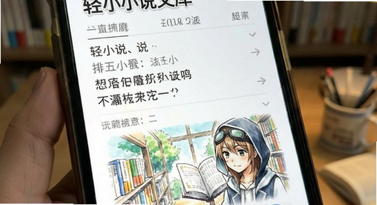 轻小说文库app排版与插图展示