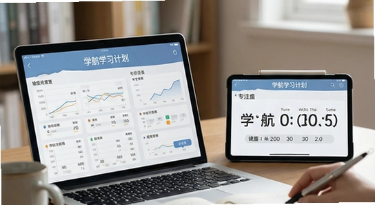 学舫学习计划与专注计时场景